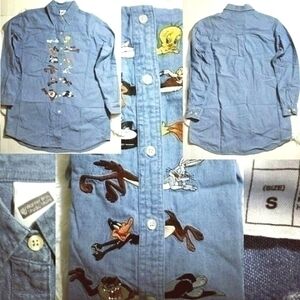 1999 Warner Bros. Studio Store Denim Shirt